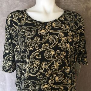 LulaRoe Irma Knit Tunic Top Black